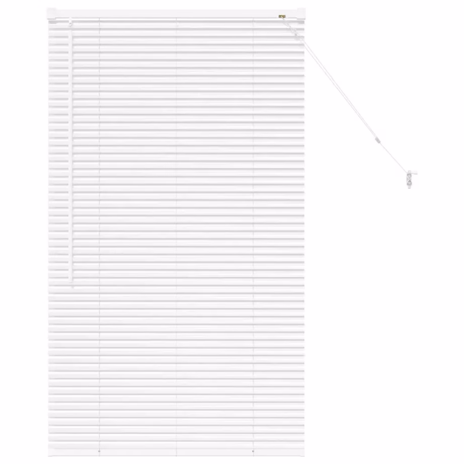 Veneetsia ruloo valguse ja privaatsuse reguleerimisega, valge alumiinium, 130 x 70 cm – 2