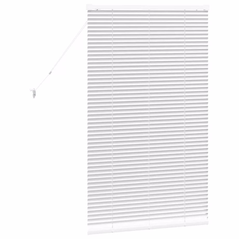 Veneetsia ruloo valguse ja privaatsuse reguleerimisega, valge alumiinium, 130 x 70 cm – 7