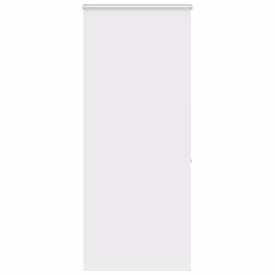 Valge kassetiga duširuloo PEVA-st, alumiiniumsiiniga, 90 x 240 cm