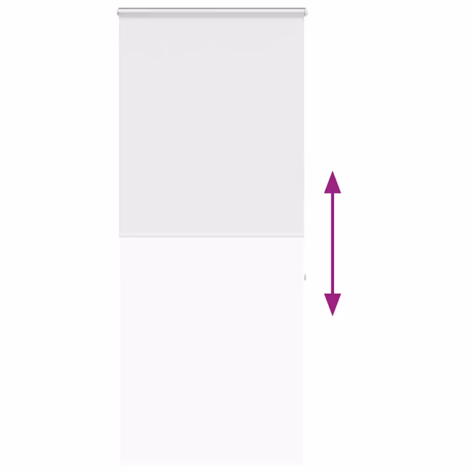 Valge kassetiga duširuloo PEVA-st, alumiiniumsiiniga, 90 x 240 cm – 5