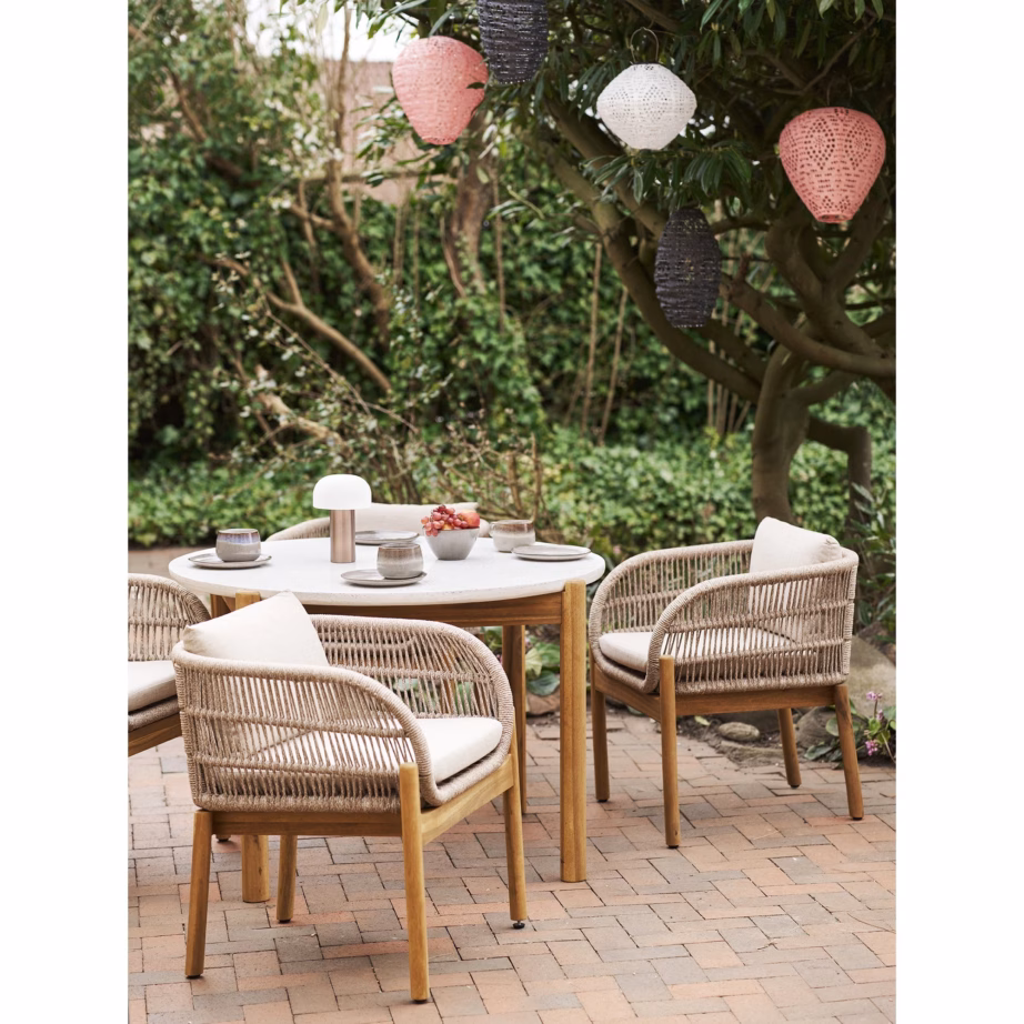 Valge laetav LED aialatern integreeritud päikesepaneeliga Harwood – 2