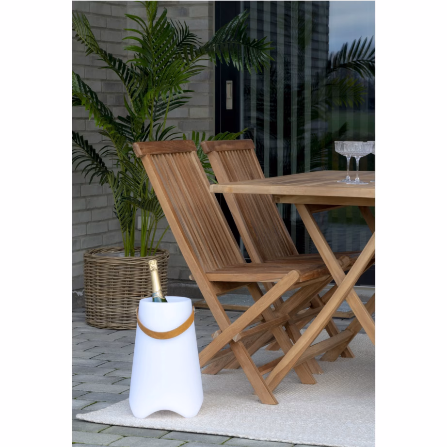 Valge LED-veinijahuti latern Bristol, laetav, 25 × 25 × 37,5 cm – 7