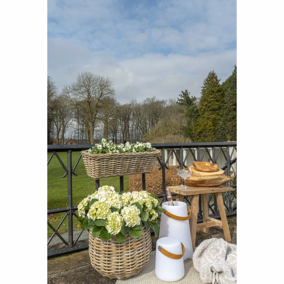 Valge LED-veinijahuti latern Bristol, laetav, 25 × 25 × 37,5 cm – 10