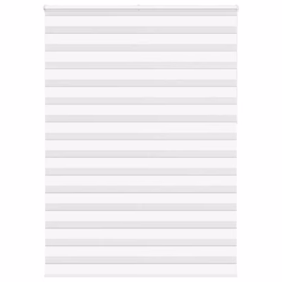 Valge triibuline päev-ja-ööruloo ketiülekandega, 165 x 230 cm, polüester