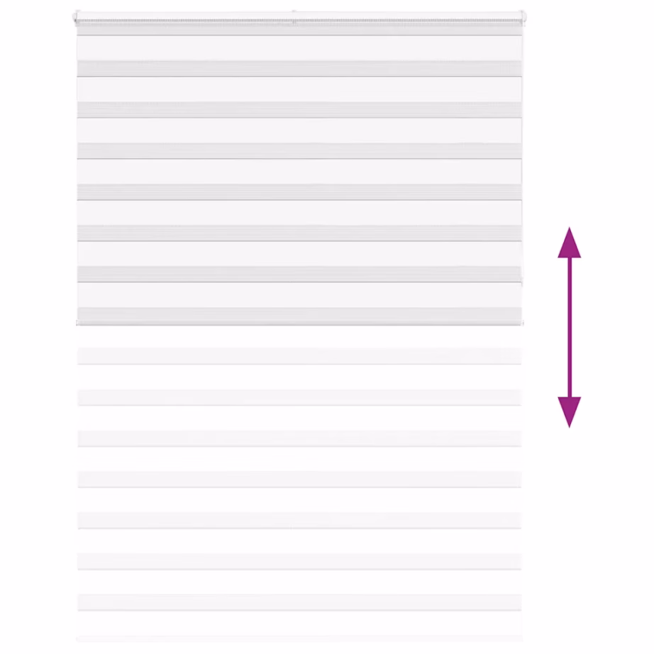 Valge triibuline päev-ja-ööruloo ketiülekandega, 165 x 230 cm, polüester – 5