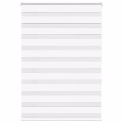 Valge päev-öö ruloo kettmehhanismiga, 110 x 150 cm, polüester