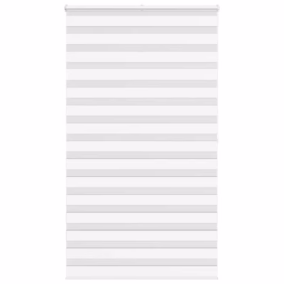 Valge päev-öö ruloo triibulise kangaga, 120 x 200 cm, kanga laius 115,9 cm