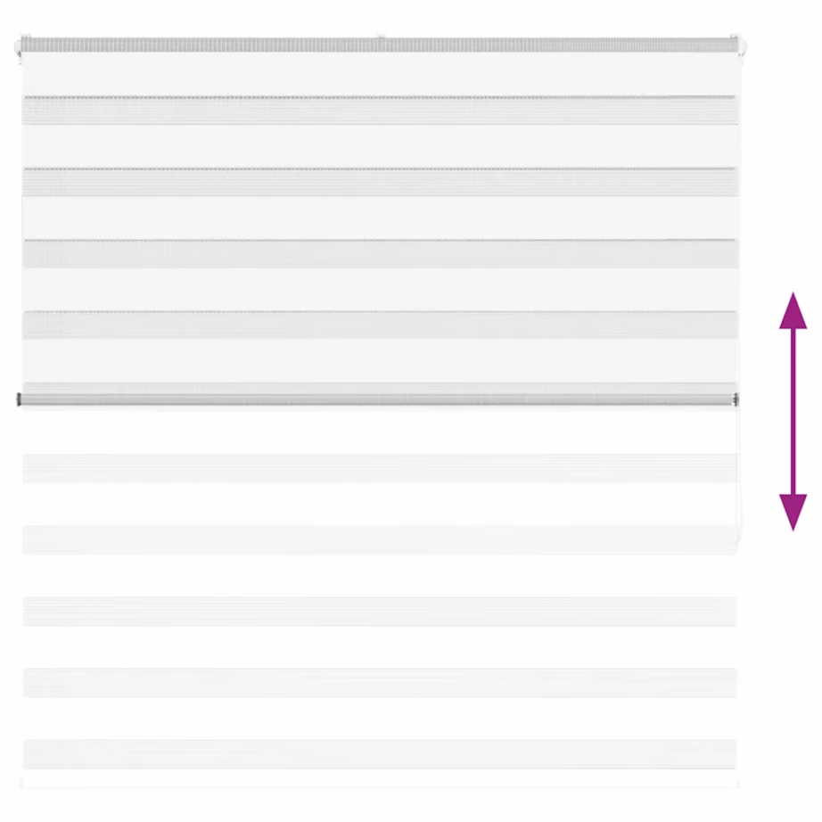 Päev-öö sebraruloo, valge, 145 x 150 cm, kanga laius 140,9 cm, polüester – 5