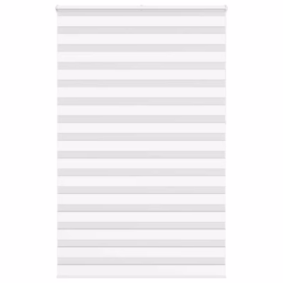 Valge triibuline päev-öö ruloo kettmehhanismiga, 145 x 230 cm, 100% polüester