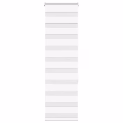 Valge päev-öö ruloo 45 x 150 cm, kanga laius 40,9 cm, polüester