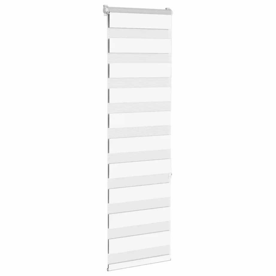 Valge päev-öö sebraruloo kettmehhanismiga, 50 x 150 cm, 100% polüester – 3