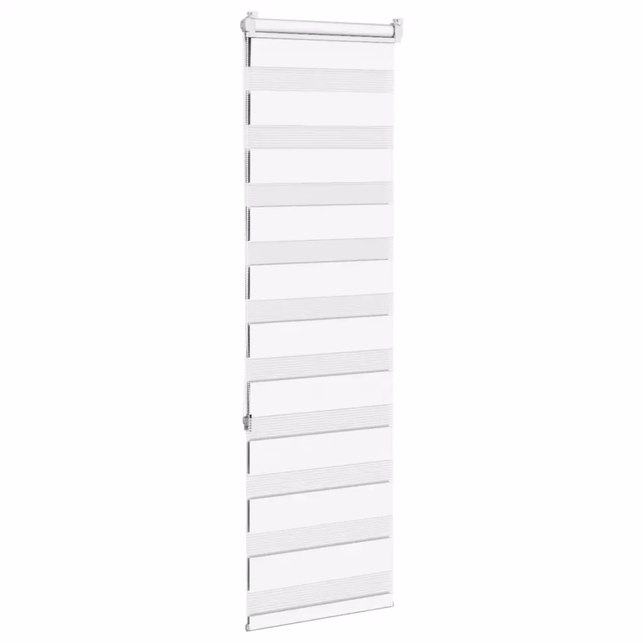 Valge päev-öö sebraruloo kettmehhanismiga, 50 x 150 cm, 100% polüester – 4