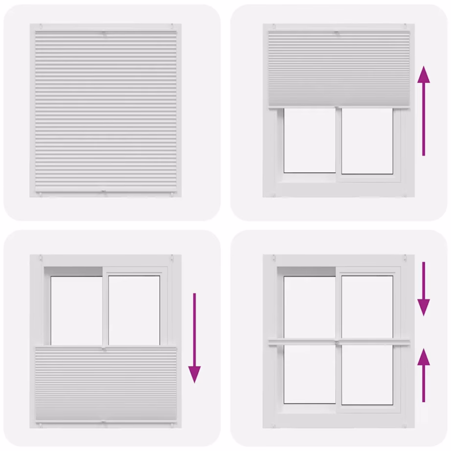 Valge plisseekardin klambrikinnitusega, 100 x 125 cm – 6