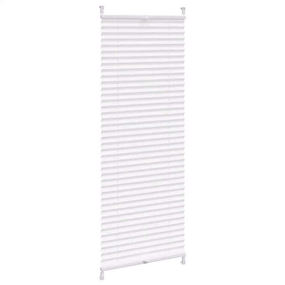 Valge plisseekardin klambrikinnitusega, 50 x 100 cm – 3