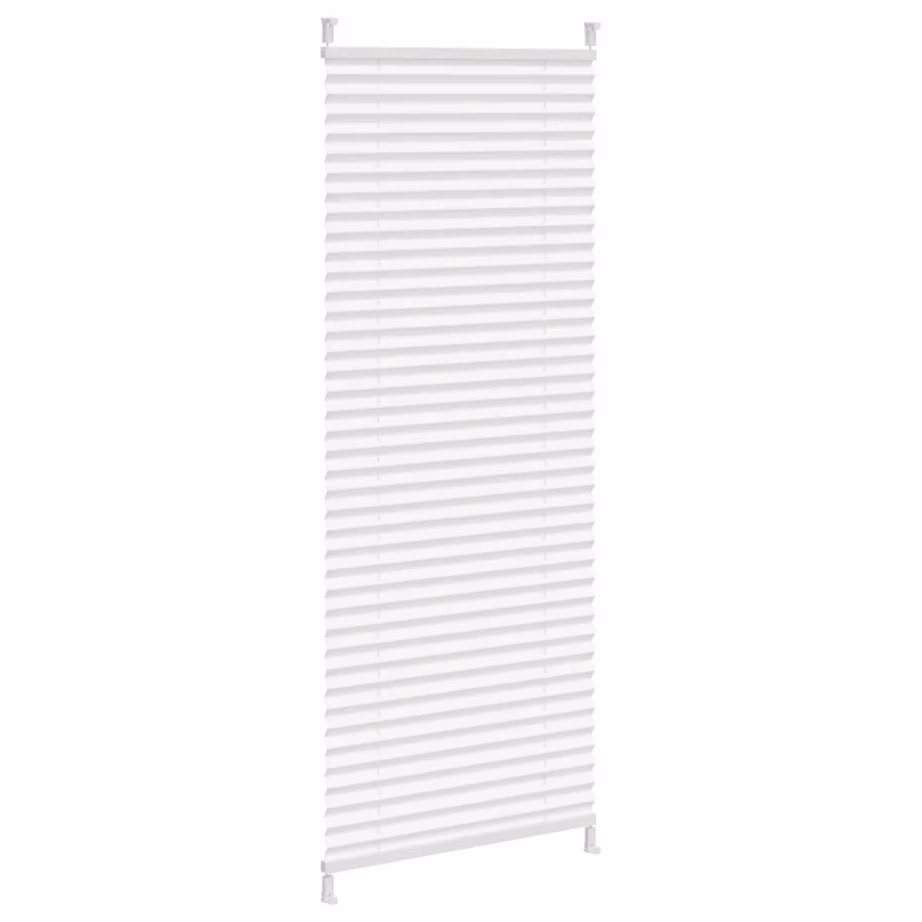 Valge plisseekardin klambrikinnitusega, 50 x 100 cm – 4