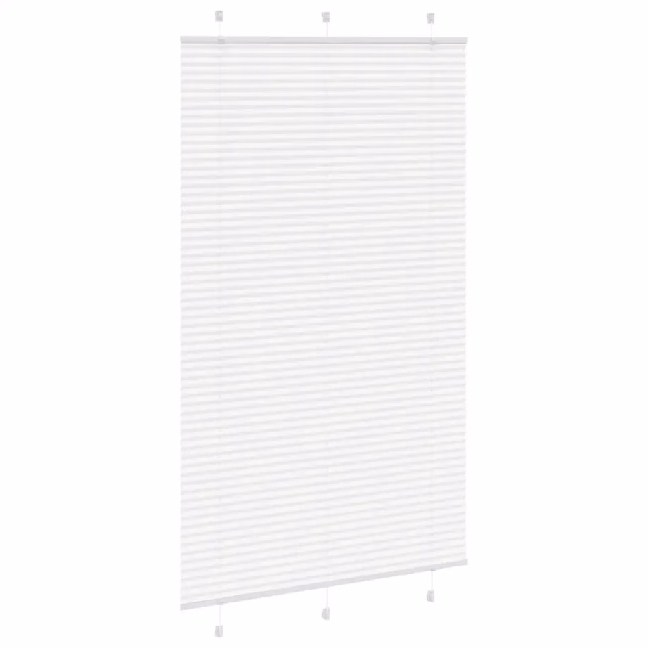 Valge plisseeritud ruloo, 120 x 200 cm, 100% polüester, kanga laius 119,4 cm – 3