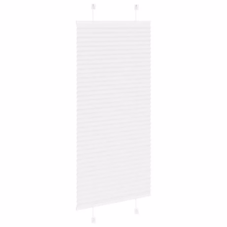 Valge plisseeritud ruloo, 65 x 100 cm, kanga laius 64,4 cm, 100% polüester – 4