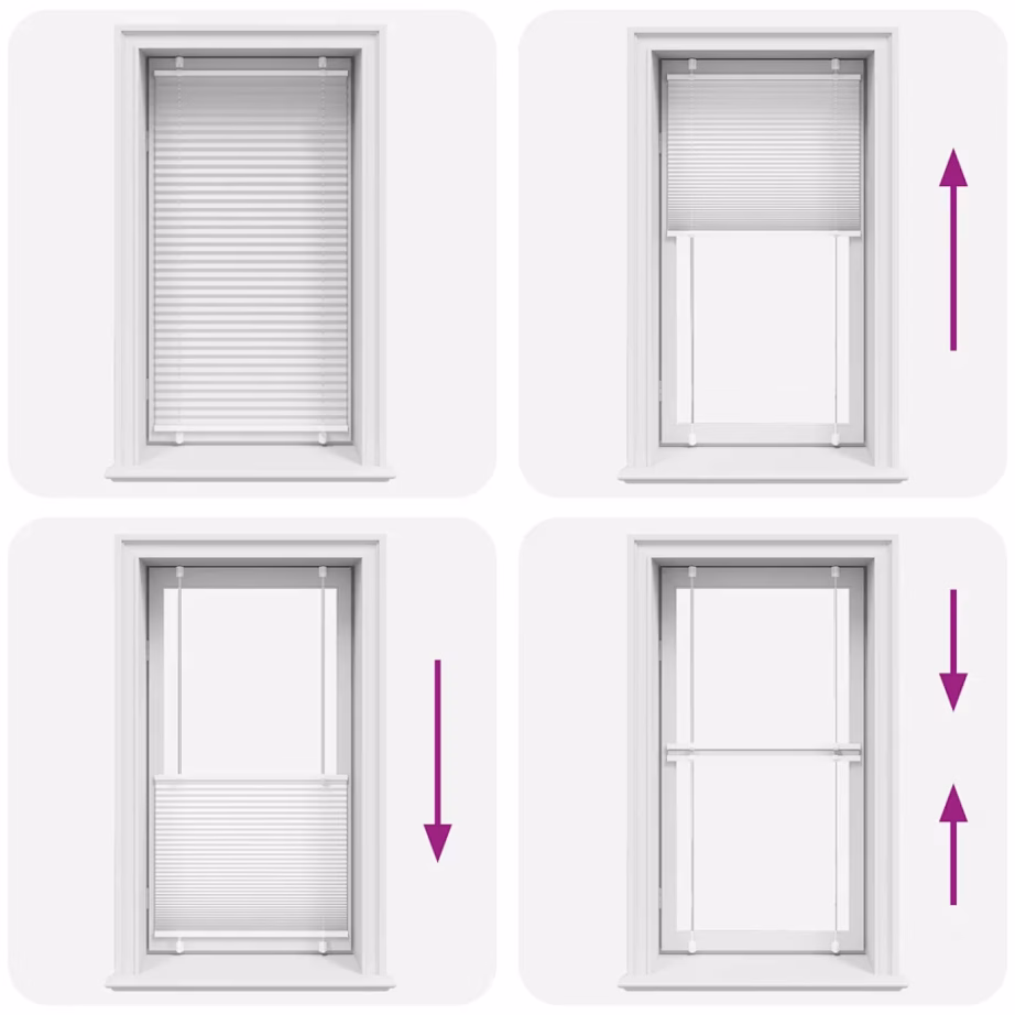 Plisseeritud ruloo, valge, 70 x 150 cm, kanga laius 69,4 cm – 7