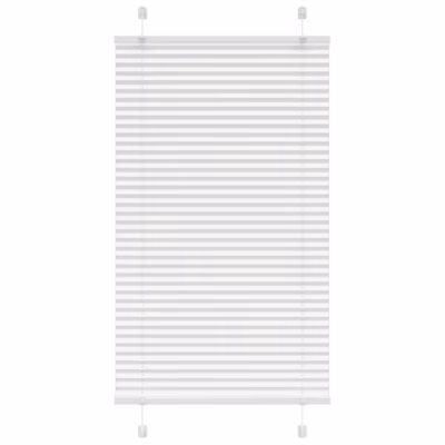 Plisseeritud ruloo, valge, 75 x 100 cm, 100% polüester