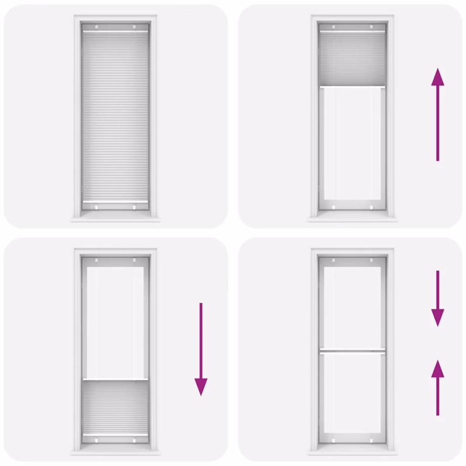 Valge plisseeritud ruloo privaatsuseks, 75 x 200 cm, kanga laius 74,4 cm – 7