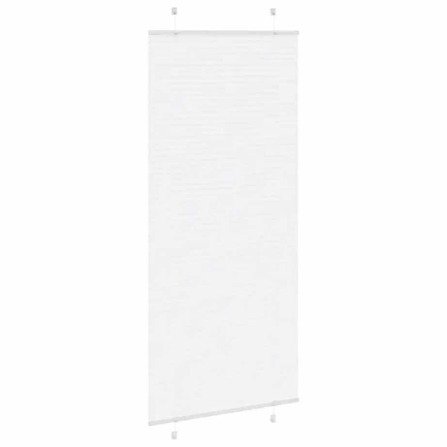 Valge plisseeritud ruloo kahe paigaldusviisiga, 85 x 200 cm, kanga laius 84,4 cm – 4