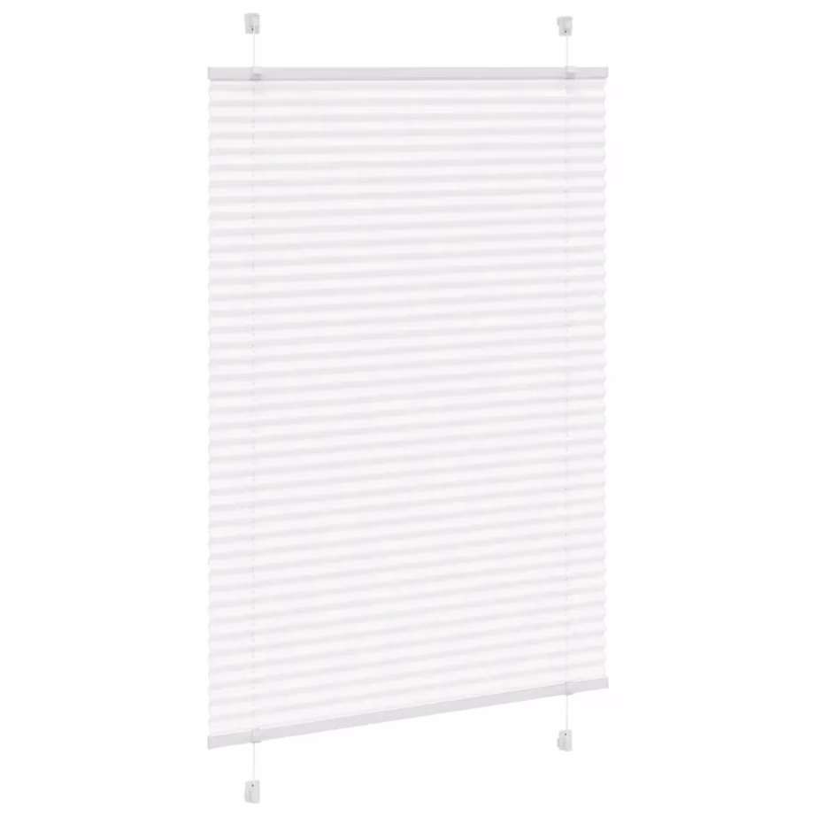 Valge plisseeritud ruloo, 95 x 100 cm, 100% polüester – 3