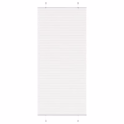 Plisseeritud ruloo privaatsuse ja päikesekaitsega, valge, 95 x 200 cm, kanga laius 94,4 cm