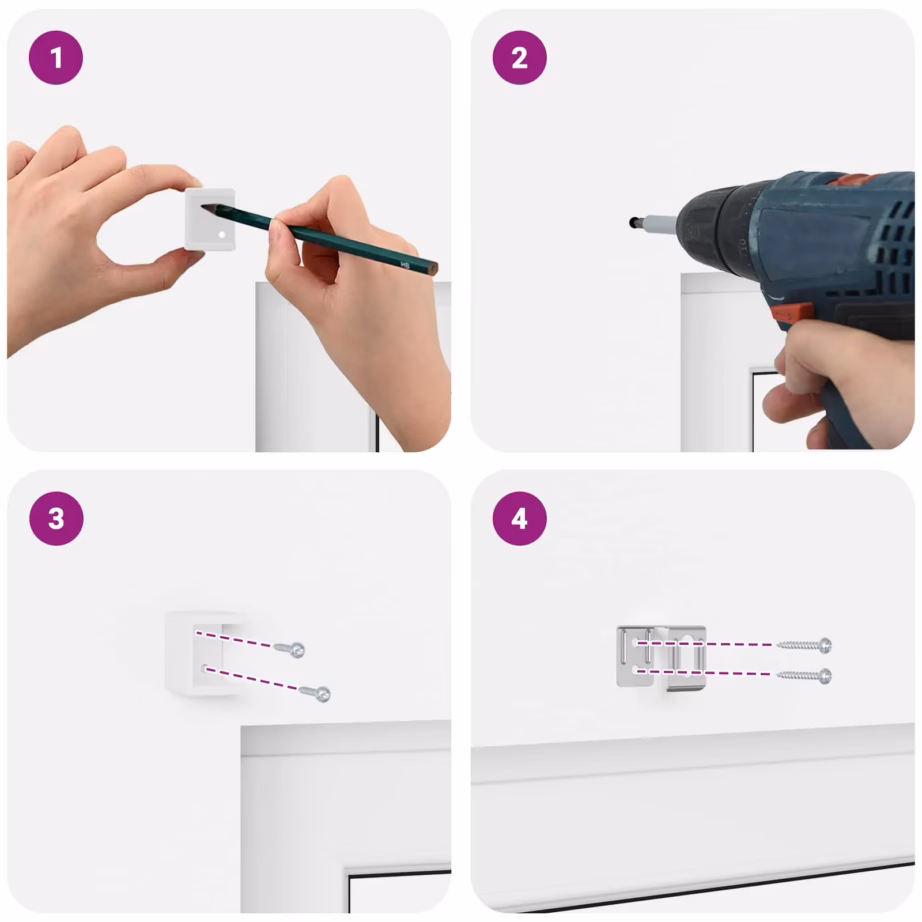 Valge PVC Veneetsia ruloo, reguleeritav, 150 x 140 cm – 13