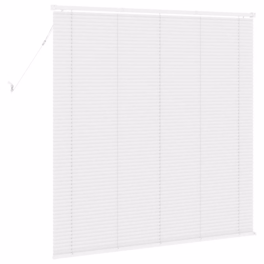 Valge PVC Veneetsia ruloo, reguleeritav, 150 x 140 cm – 6