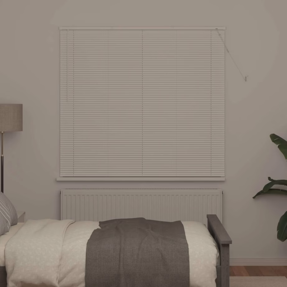 Veneetsia ruloo, reguleeritav, valge PVC, 150 x 150 cm – 3