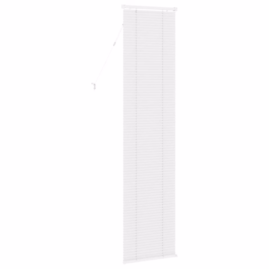 Veneetsia ruloo, reguleeritav, valge PVC, 213 x 40 cm – 6