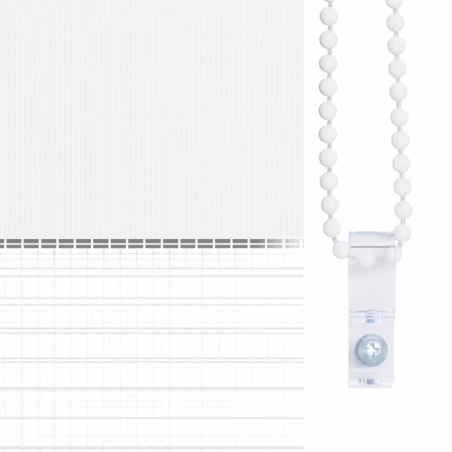 Valge sebra päev-öö ruloo kettmehhanismiga, 155 x 230 cm, polüester, puurimiseta paigaldusvõimalusega – 9