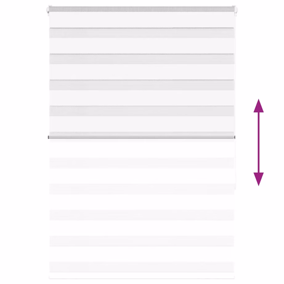 Valge sebra rulookardin kettmehhanismiga, 100 x 150 cm, polüester – 5