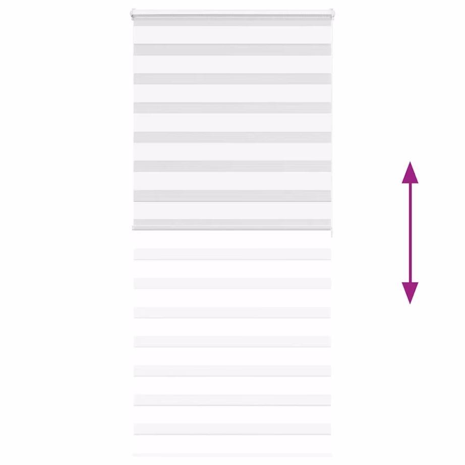 Valge sebra ruloo kettmehhanismiga, 100 x 200 cm, polüester – 5