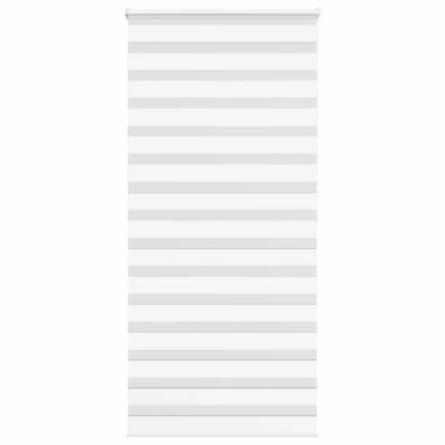 Valge sebra-ruloo kettmehhanismiga, 110 x 200 cm, kanga laius 105,9 cm, 100% polüester