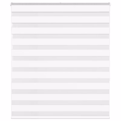 Valge sebra ruloo kettmehhanismiga, 125 x 150 cm, kanga laius 120,9 cm, polüester