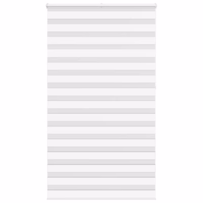 Valge sebra ruloo kettmehhanismiga, 130 x 230 cm, polüester