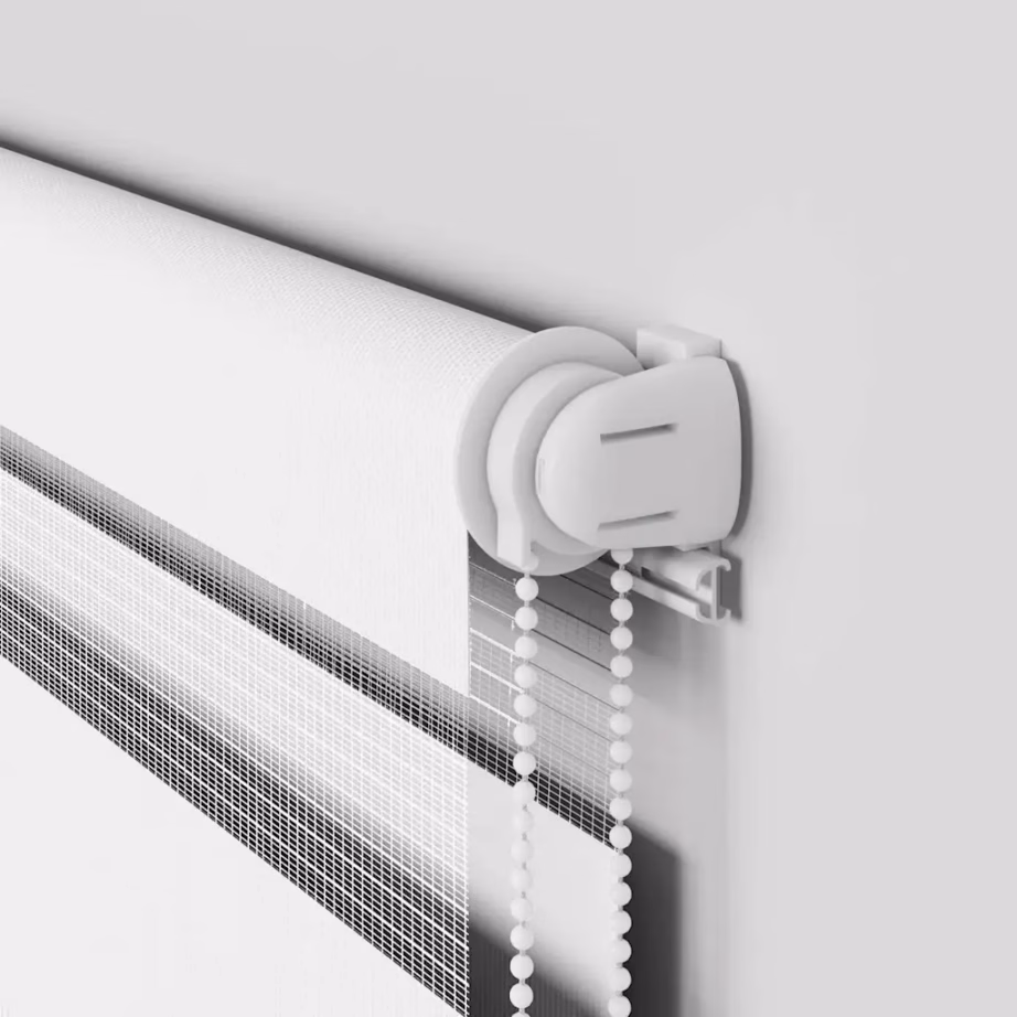 Valge sebra ruloo kettmehhanismiga, 130 x 230 cm, polüester – 10