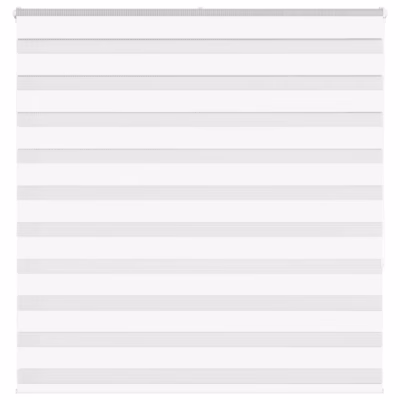 Triibuline sebra ruloo ketiga juhitav, valge, 140 x 150 cm, polüester