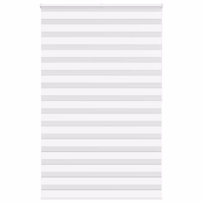 Valge sebra ruloo kettmehhanismiga, 140 x 200 cm, 100% polüester