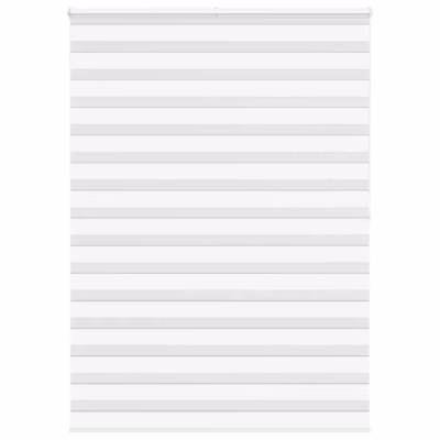 Valge sebra ruloo kettmehhanismiga, 160 x 200 cm, 100% polüster