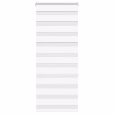 Triibuline sebra ruloo, valge, 60 x 150 cm, 100% polüester