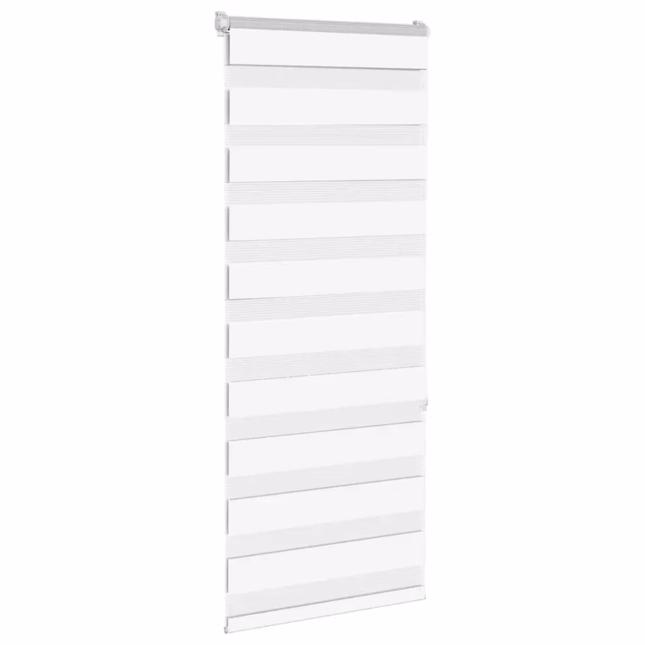 Triibuline sebra ruloo, valge, 60 x 150 cm, 100% polüester – 3