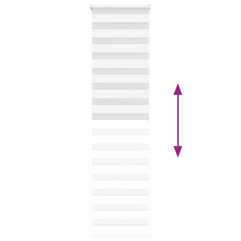 Valge sebra ruloo kettmehhanismiga, 60 x 200 cm, polüester – 5