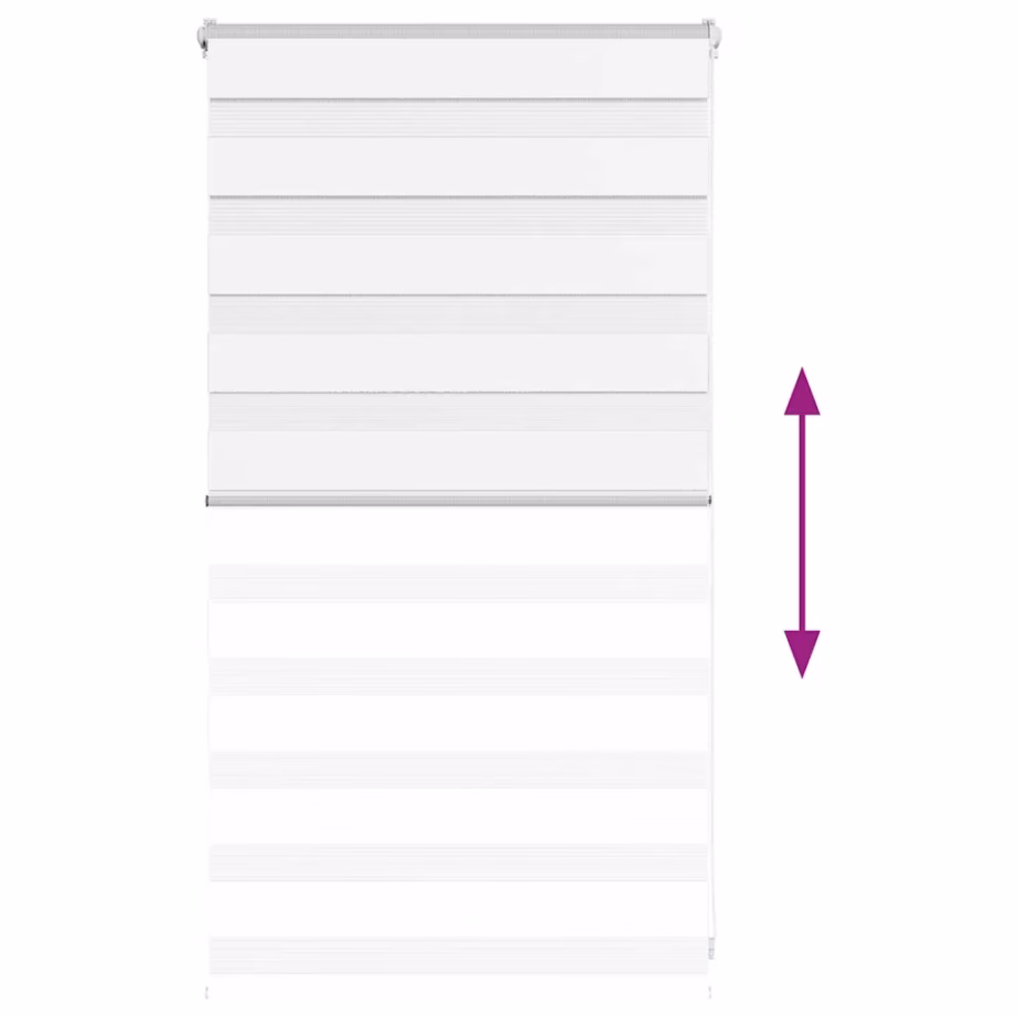 Valge sebra ruloo kettmehhanismiga, 70 x 100 cm, polüester – 5