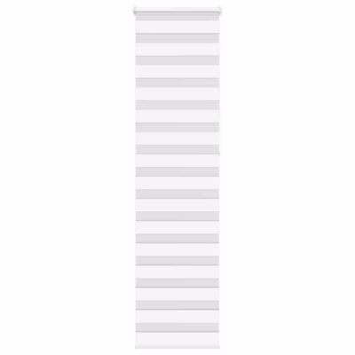 Valge sebra ruloo päev ja öö, 60 x 230 cm, kanga laius 55,9 cm, polüester