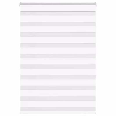 Valge sebra rulookardin kettmehhanismiga, 105 x 150 cm, 100% polüester