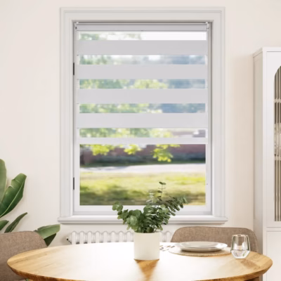 Valge sebraruloo, 100 x 175 cm, 100% polüester