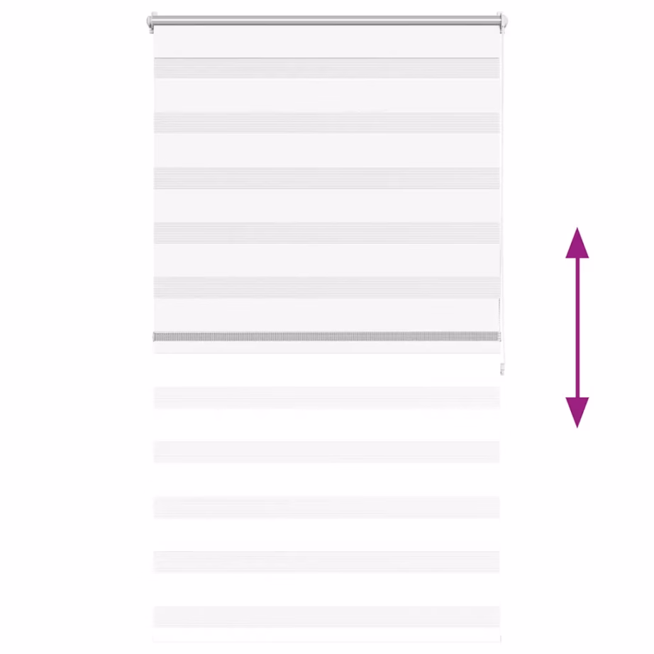 Valge sebraruloo, 100 x 175 cm, 100% polüester – 5