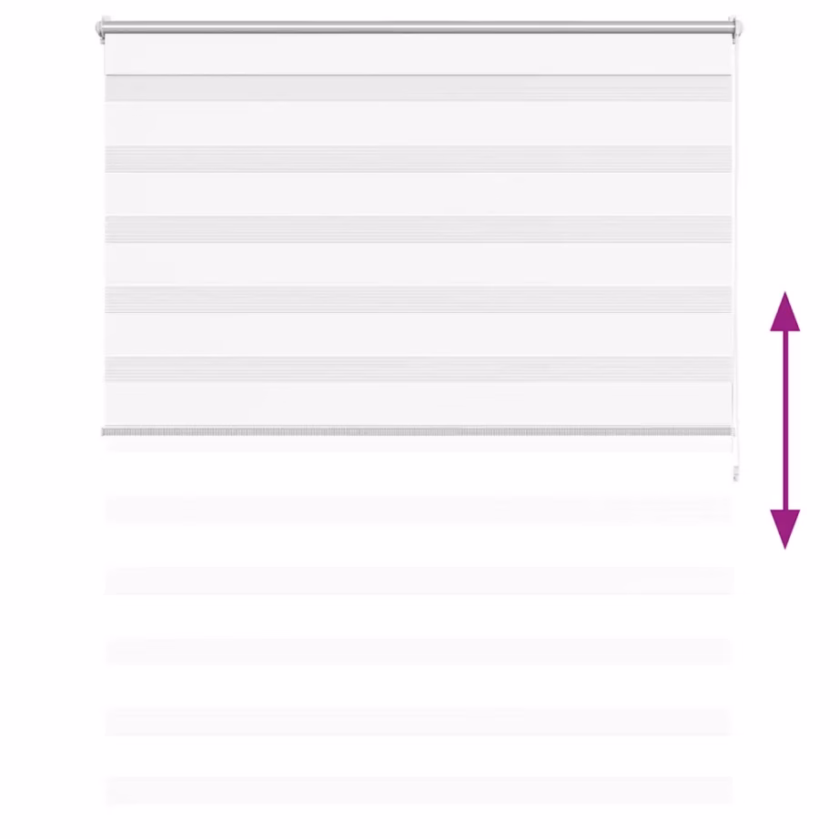 Valge sebraruloo, 120 x 175 cm, 100% polüester – 5